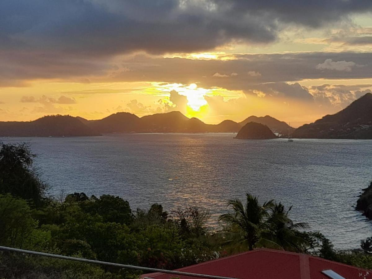 Ti Kaz Anoli Vue Epoustouflante Sur La Baie Villa Terre-de-Bas Kültér fotó