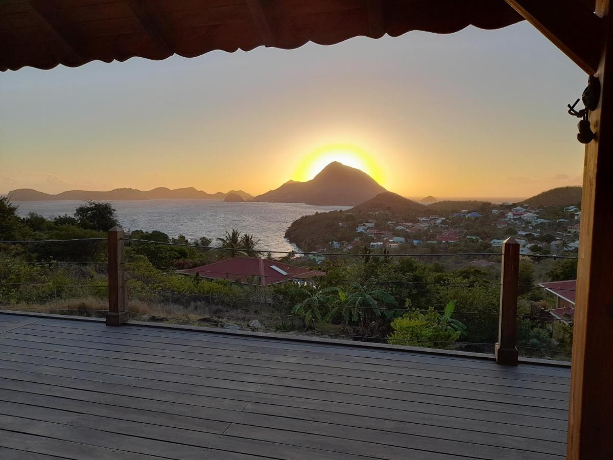 Ti Kaz Anoli Vue Epoustouflante Sur La Baie Villa Terre-de-Bas Kültér fotó