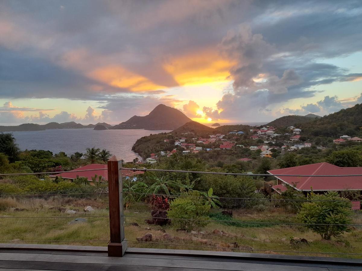Ti Kaz Anoli Vue Epoustouflante Sur La Baie Villa Terre-de-Bas Kültér fotó
